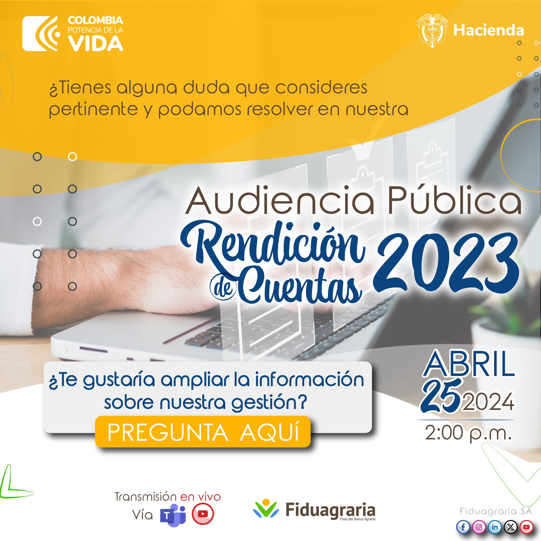 Encuesta pre Audiencia Pública de Rendición de Cuentas 2023